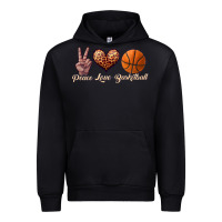 Black peace love basketball Urban Hoodie - JahusDesignShop