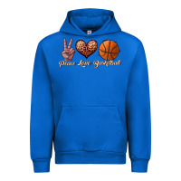Cobalt peace love basketball Urban Hoodie - JahusDesignShop