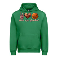 Emerald peace love basketball Urban Hoodie - JahusDesignShop