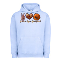 Pigment Grape Ice peace love basketball Urban Hoodie - JahusDesignShop