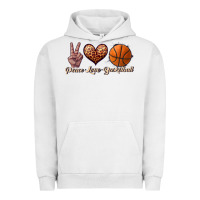 Pigment Lunar Rock peace love basketball Urban Hoodie - JahusDesignShop