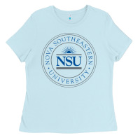 Baby Blue nova university Ladies Tee - artisFamous