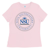 Bubblegum Pink nova university Ladies Tee - artisFamous