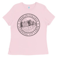 Bubblegum Pink oberlin college, oberlin, oh, Ladies Tee - artisFamous