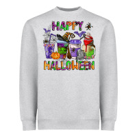 Happy Halloween Coffee Cups Heavyweight Sweatshirt | Teevron
