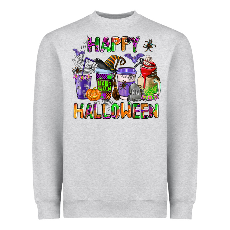 Happy Halloween Coffee Cups Heavyweight Sweatshirt by AdoDesignShop | Teevron