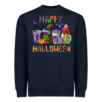 Navy happy halloween coffee cups Heavyweight Sweatshirt - AdoDesignShop
