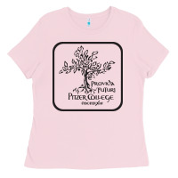 Bubblegum Pink pitzer college seal, cali Ladies Tee - artisFamous