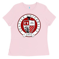 Bubblegum Pink seattle university Ladies Tee - artisFamous