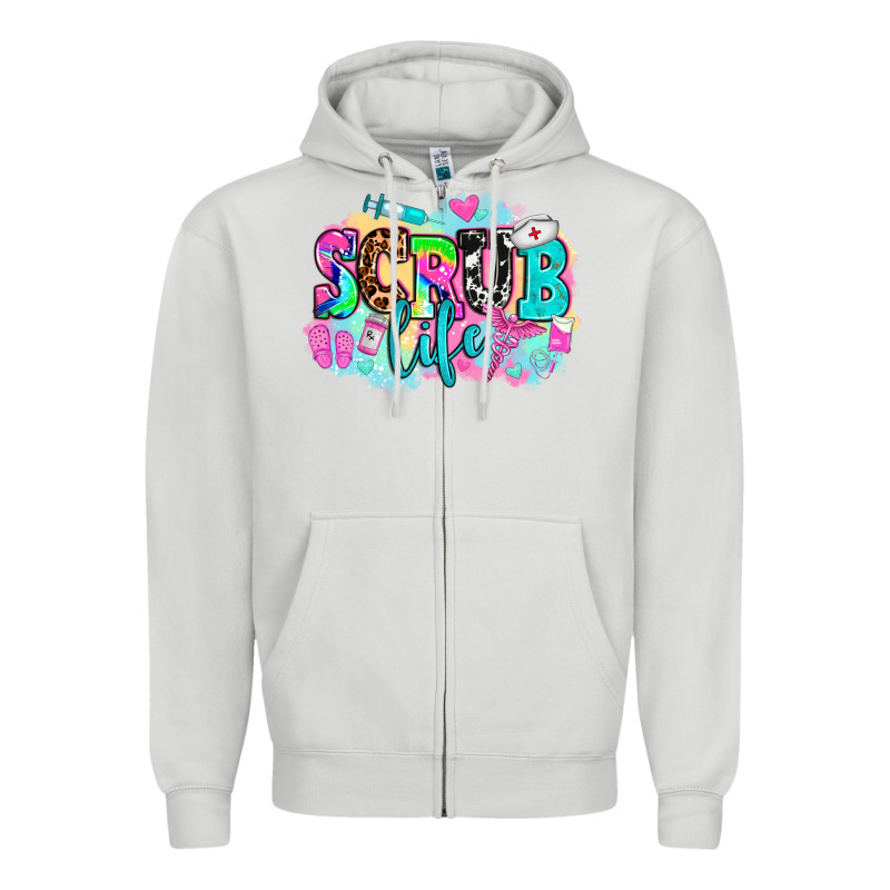 Scrub Life Zipper Hoodie by AdoDesignShop | Teevron