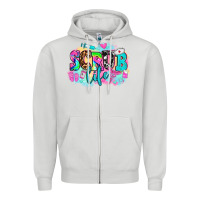 Dove Grey scrub life Zipper Hoodie - AdoDesignShop