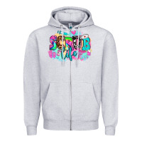 Heather Grey scrub life Zipper Hoodie - AdoDesignShop
