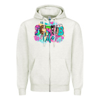 Oatmeal Heather scrub life Zipper Hoodie - AdoDesignShop