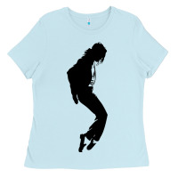 Baby Blue michael jackson Ladies Tee - artisFamous