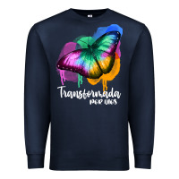 Navy transformada por dios Premium Sweatshirt - JahusDesignShop