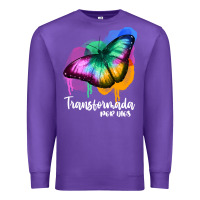 Purple transformada por dios Premium Sweatshirt - JahusDesignShop