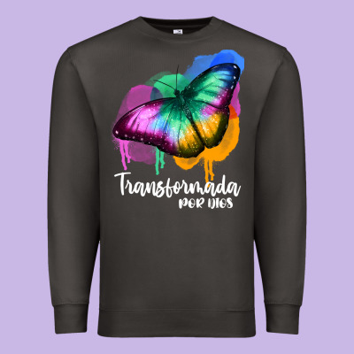Transformada Por Dios Premium Sweatshirt Designed By Jahusdesignshop