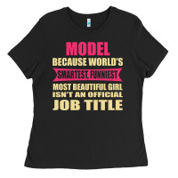Black model funniest isn't a jobtitle Ladies Tee - artisFamous