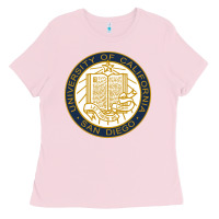 Bubblegum Pink university of california, san diego Ladies Tee - artisFamous