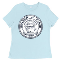 Baby Blue university of illinois Ladies Tee - artisFamous