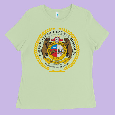 University Of Central Missouri Ladies Tee Designed By Artisfamous