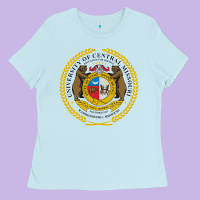 University Of Central Missouri Ladies Tee Designed By Artisfamous