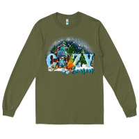 Army Green cozy season Long Sleeve Tee - FaDigitalArtStudio