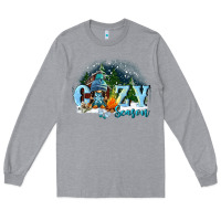Heather Grey cozy season Long Sleeve Tee - FaDigitalArtStudio