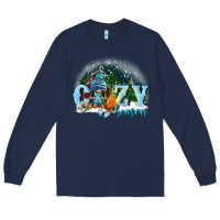 Navy cozy season Long Sleeve Tee - FaDigitalArtStudio