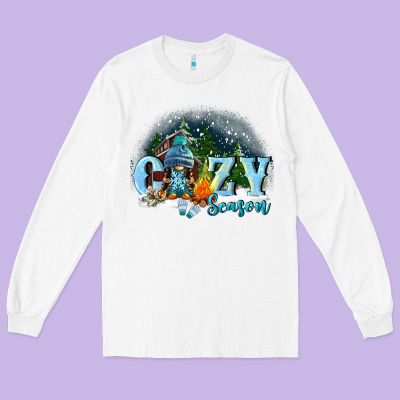 Cozy Season Long Sleeve Tee Designed By Fadigitalartstudio