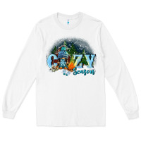 White cozy season Long Sleeve Tee - FaDigitalArtStudio