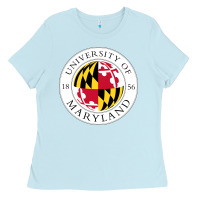 Baby Blue university of maryland Ladies Tee - artisFamous