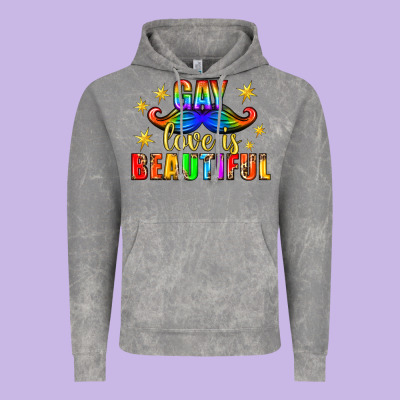 Gay Love Is Beautiful Pride Lgbtq Vintage Hoodie Designed By Bundleandbundleshop