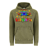 Vintage Olive Gay Love Is Beautiful Pride Lgbtq Vintage Hoodie - BundleAndBundleShop