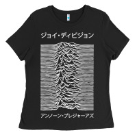 Black joy division pleasures  japanese Ladies Tee - artisFamous