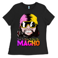 Black randy wrestler Ladies Tee - artisFamous