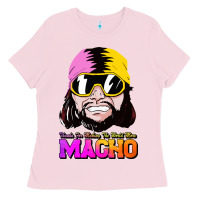Bubblegum Pink randy wrestler Ladies Tee - artisFamous