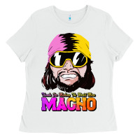 White randy wrestler Ladies Tee - artisFamous