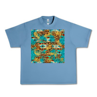 Pebble Blue western aztec leopard glitter seamless pattern Urban Heavy Tee - FaDigitalArtStudio