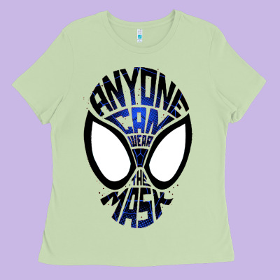 Anyone Can Wear The Mask Ladies Tee Designed By Artisfamous
