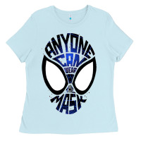 Baby Blue anyone can wear the mask Ladies Tee - artisFamous
