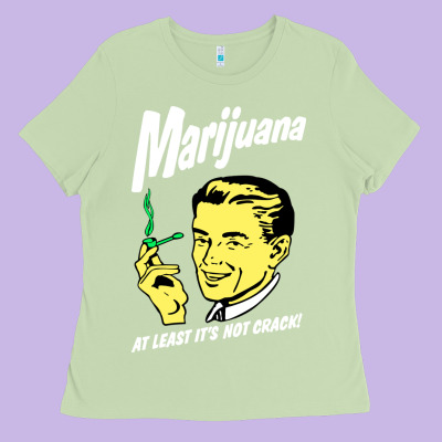 Smoking Marijuana Ladies Tee Designed By Artisfamous