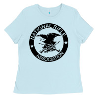 Baby Blue national rifle association Ladies Tee - artisFamous