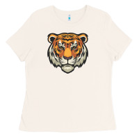 Bone tiger vector face Ladies Tee - artisFamous