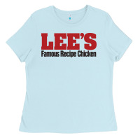 Baby Blue Lee's Famous Resto Ladies Tee - artisFamous