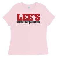 Bubblegum Pink Lee's Famous Resto Ladies Tee - artisFamous