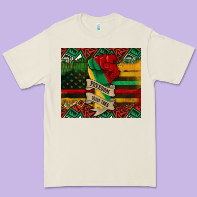 Juneteenth Freedom Since 1865 Premium Tee Designed By Cowgirlartshop