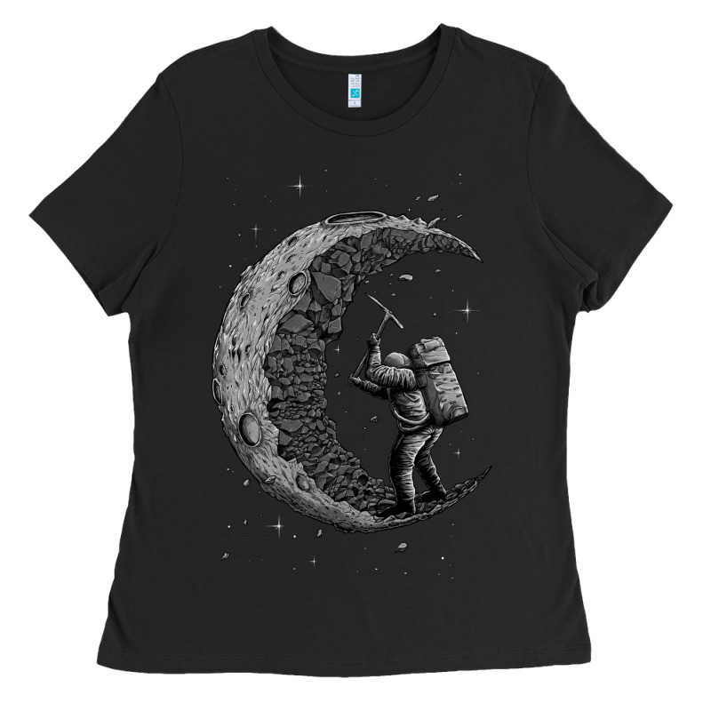 Digging The Moon Ladies Tee by artisFamous | Teevron