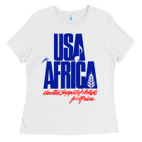 White USA Ladies Tee - artisFamous