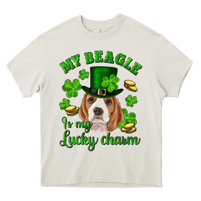 St.patricks Day My Beagle Is My Lucky Charm Heavy Core Tee by RanaPortraitStore | Teevron